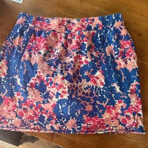 Talbots Floral skort in Blue & Pink